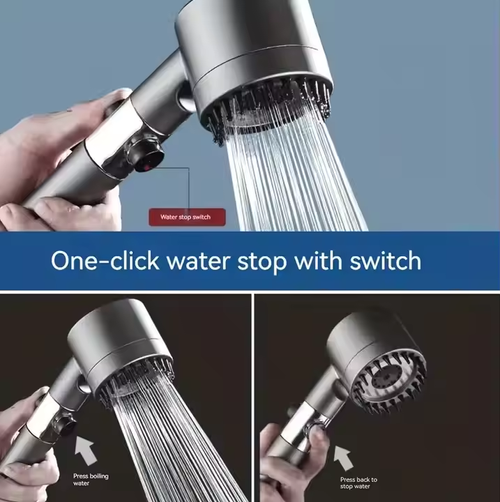 German massage multifunctional one-button adjustment shower head