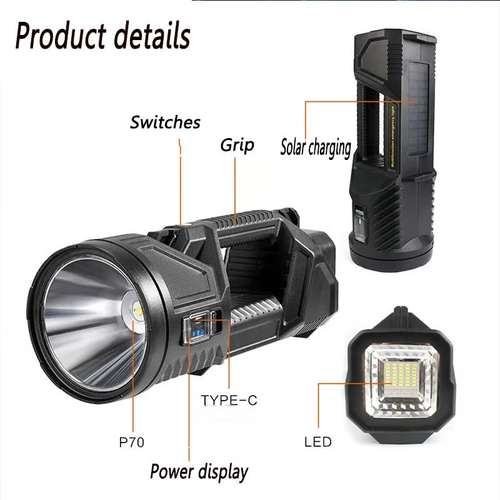 New1000000 lumens Waterproof Spot Lights Handheld Large searchlight