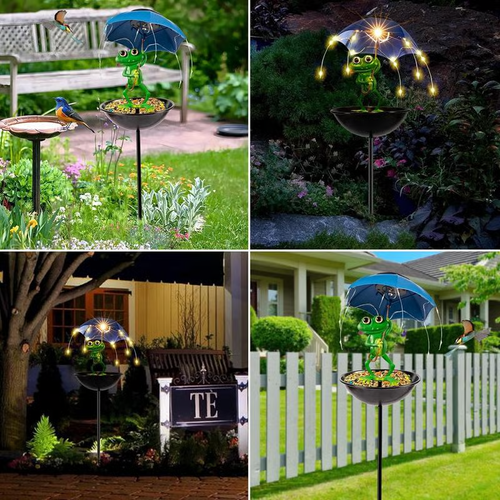 Outdoor Frog Image Light with Umbrella