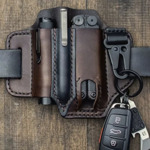 🎁Cowhide Leather Owl Buckle Tacticalr Multifunctional Belt Cove