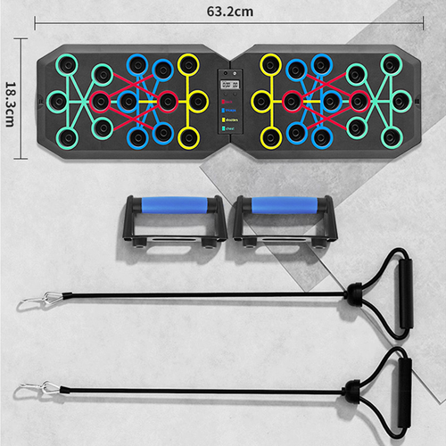 Multifunctional foldable push-up board