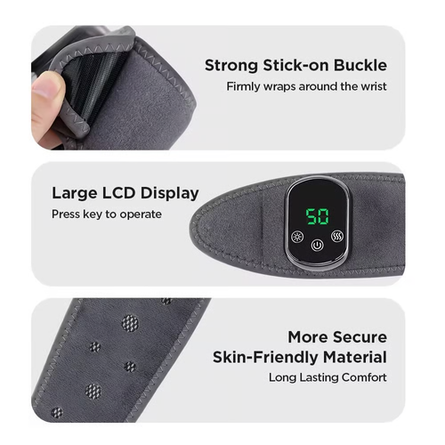 Three-speed vibration heat therapy massager for hands and feet
