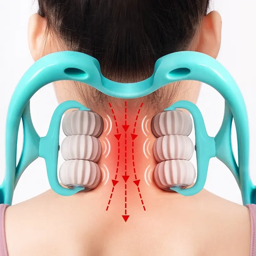 6 Wheel Pressure Point Neck Massager