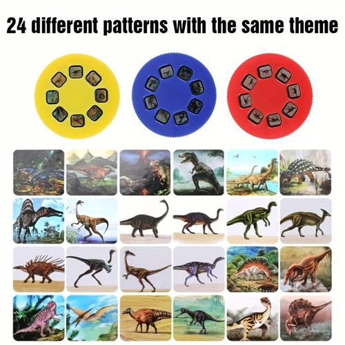 Dinosaur projection flashlight, night light science toy, Christmas gift