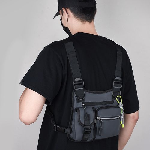 Adjustable, Multi-functional Tactical Chest Pack with Zipper