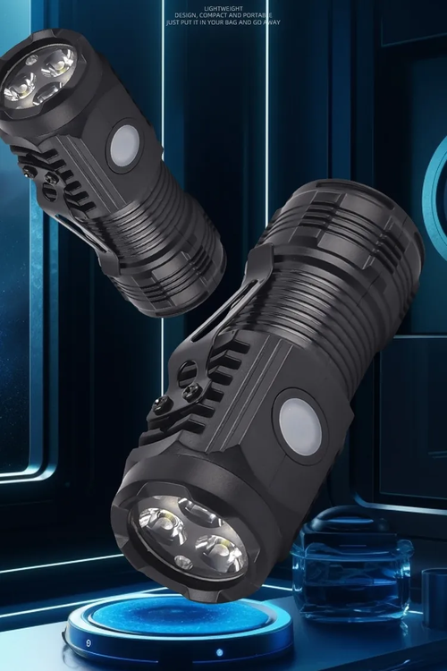Three-eyed Monster Mini Flash Super Power Flashlight