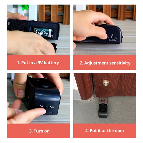 Portable Door Stop Security Alarm