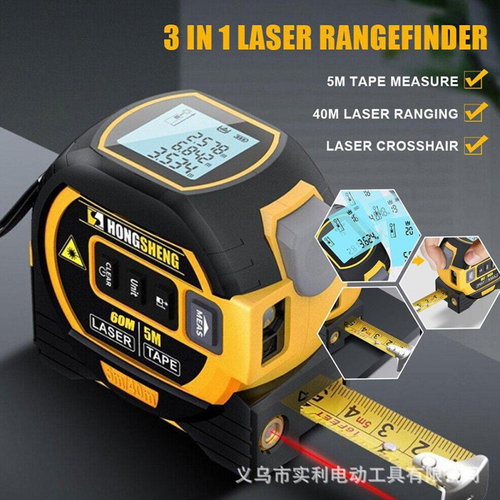 3 in 1 Infrared Laser Tape Measuring Instrument