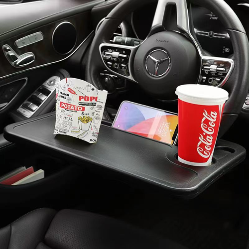 Multifunctional steering wheel dining table