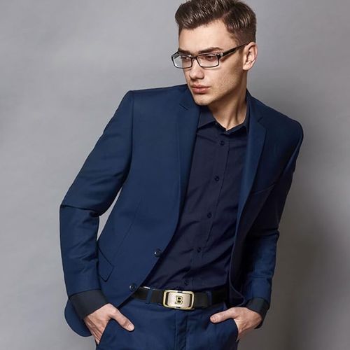 🎁Men's Crocodile-Patterned Automatic Buckle Belt🖤