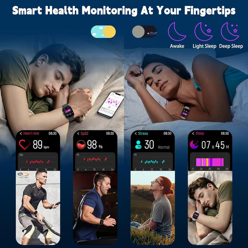 🔥All day Fitness Monitoring Bluetooth fashion smart watch⌚