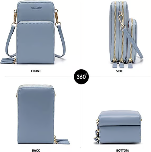 Leather Small Crossbody Bag Mini Messenger Shoulder Handbag
