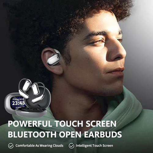 🔥True Powerful Bluetooth 5.4 Open Ear Earbuds, IPX5 Waterproof
