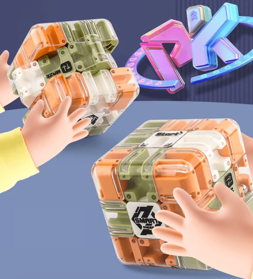 Large Maze 3D Puzzle Cube - Educational Puzzle Toy