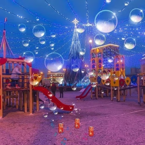 Portable Firework Bubble Machine