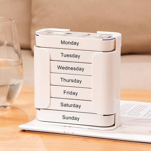 7 Days 28 Compartments Pill Organizer