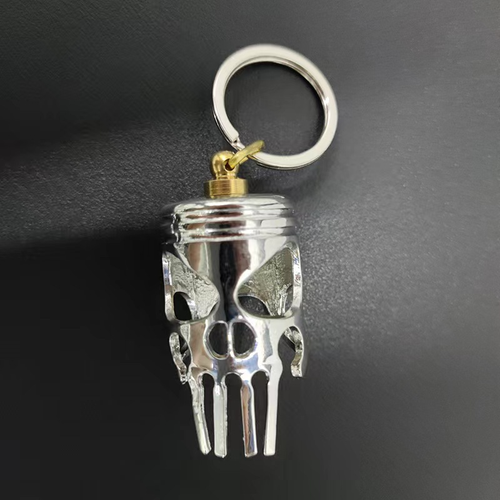Piston art skull keychain （pendantflashlight）