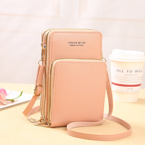 Leather Small Crossbody Bag Mini Messenger Shoulder Handbag