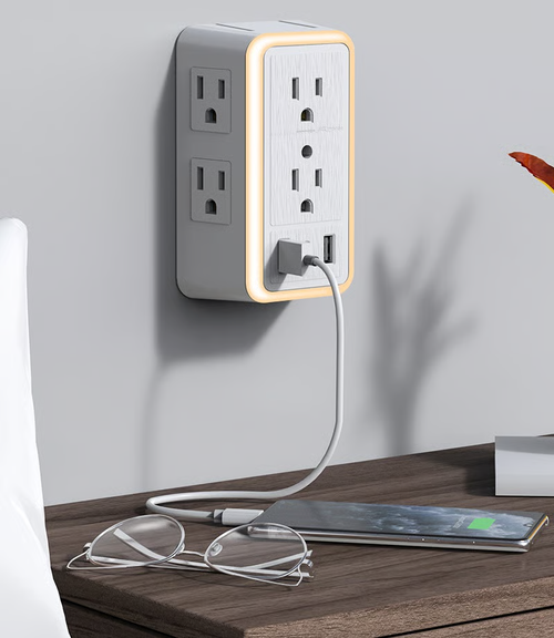✨🔥 Multi Plug Outlet Surge Protector