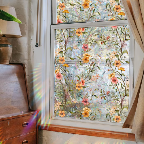 💥Spring Hot SaleFloral - Pattern Window Sticker