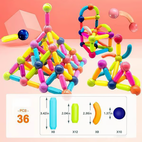 Magnetic Sticks Building Blocks For Kids Early Development