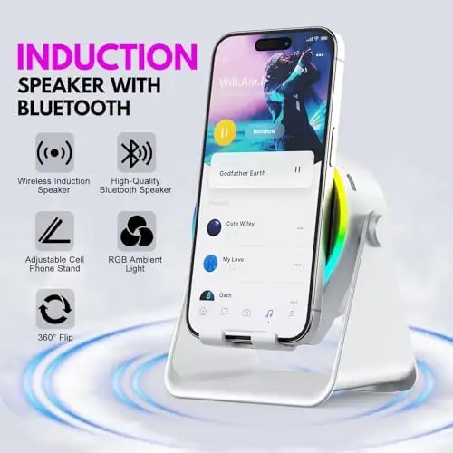 4-in-1 360° Draaibare Bluetooth SpeakerstandaardCash on