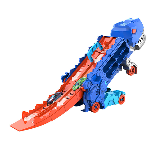 Foldable sliding transport dinosaur truck