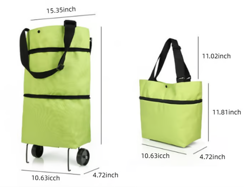 Shopping Bag Folding Green Bag