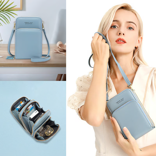 Leather Small Crossbody Bag Mini Messenger Shoulder Handbag