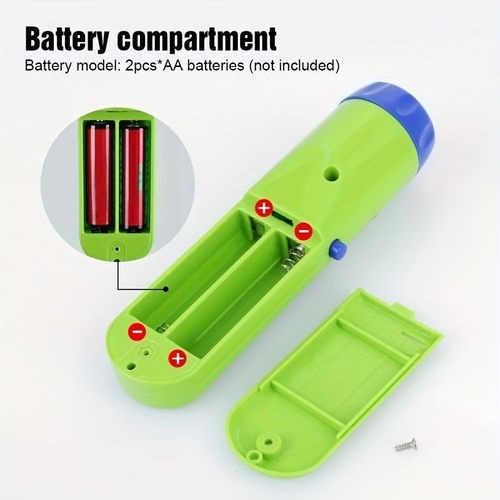 Dinosaur projection flashlight, night light science toy, Christmas gift