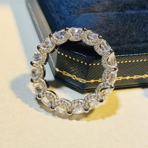 Full Star River Ring, Handmade with 266