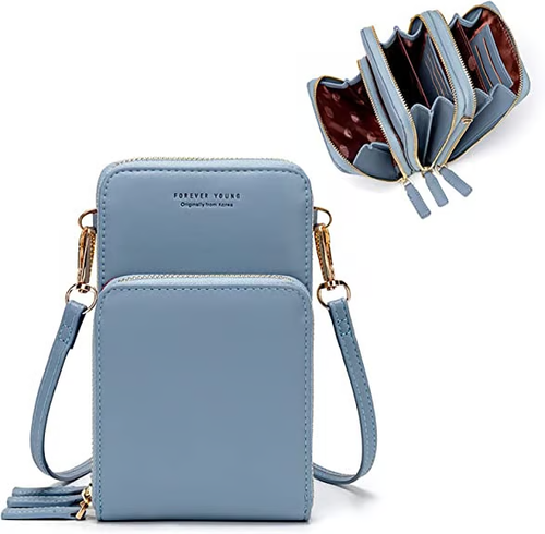 Leather Small Crossbody Bag Mini Messenger Shoulder Handbag