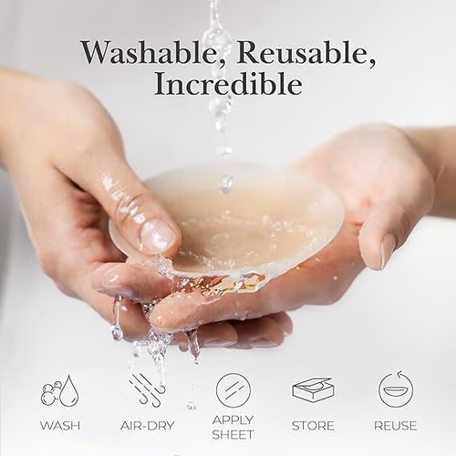 Invisible solid non-adhesive latex patches thin style