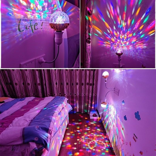 🔥Colorful Rotating Disco Ball Light