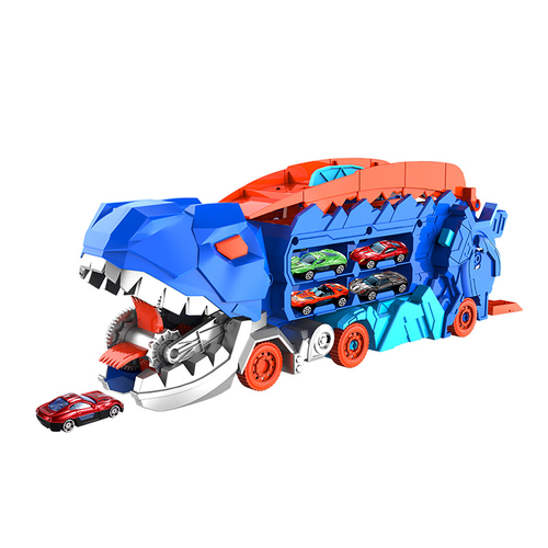 Foldable sliding transport dinosaur truck