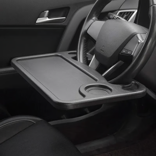 Multifunctional steering wheel dining table