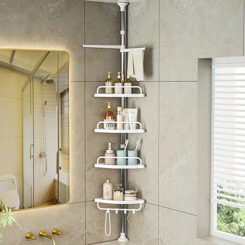 Bathroom Storage Shelf - No Drilling Required