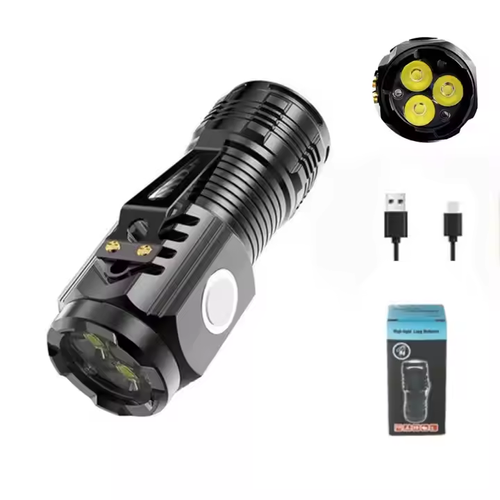 Three-eyed Monster Mini Flash Super Power Flashlight