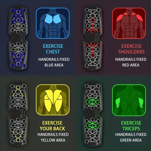 Multifunctional foldable push-up board