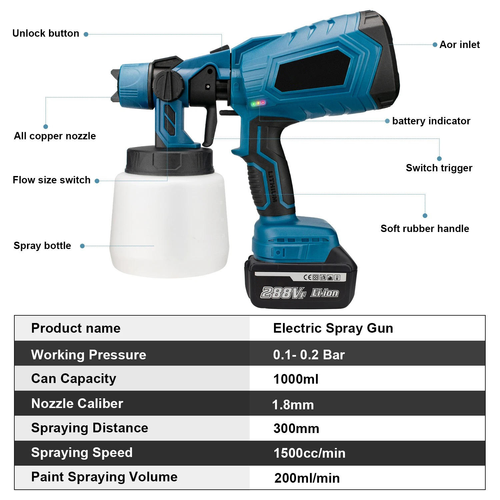 Wireless electronic paint sprayer