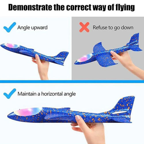 Catapult aircraft gun toy with light