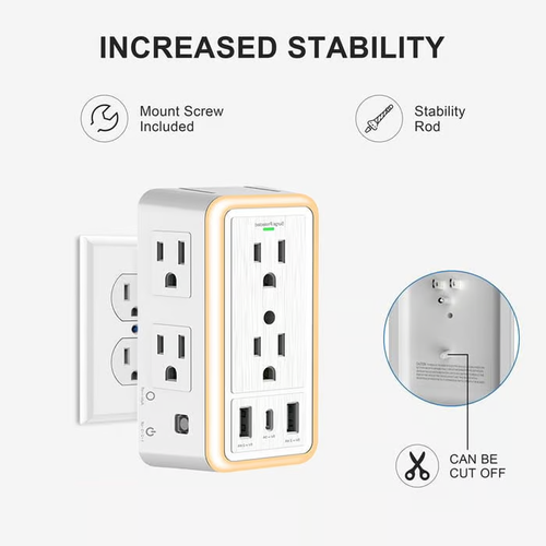 ✨🔥 Multi Plug Outlet Surge Protector