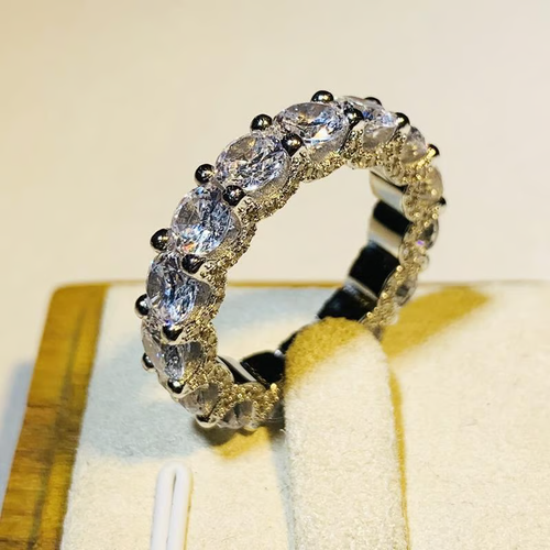 Full Star River Ring, Handmade with 266
