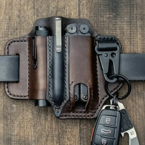 🎁Cowhide Leather Owl Buckle Tacticalr Multifunctional Belt Cove