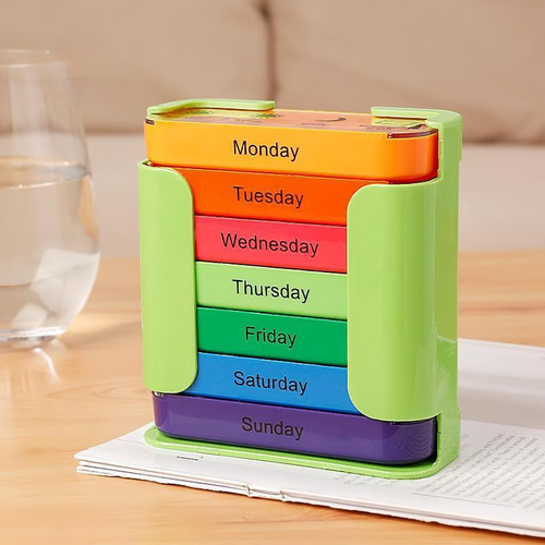 7 Days 28 Compartments Pill Organizer