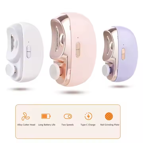 2 in 1 electric nail clippers tyep-c children's nail clippers rechargeable