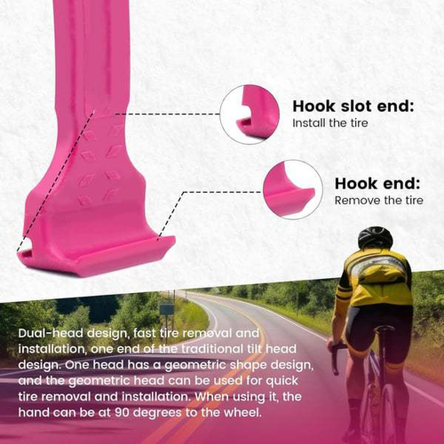 2-in-1+Bicycle+Tyre+Lever+Crowbar Road Bike Tire Repair Lever