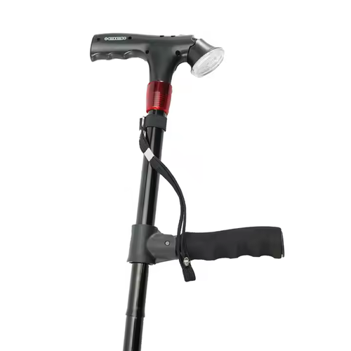 Multifunctional smart cane, the magician among canes. Adjustable, with light, button alarm