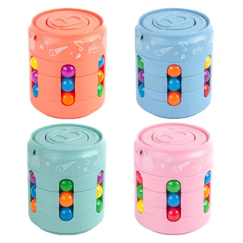 Magic Bean Spin Brain Teaser Finger Puzzle Toy Handheld Spinner Stress Anxiety Relief Ball Game for Adults and Kids
