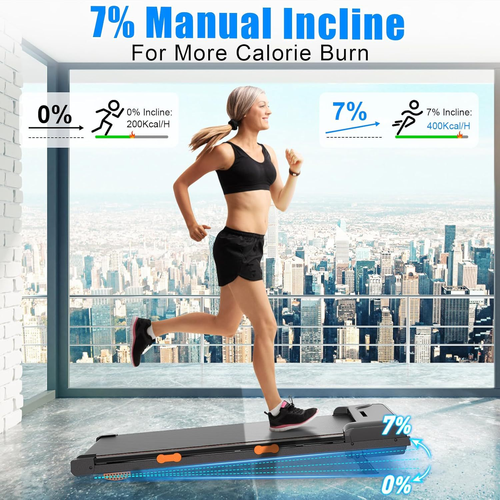 Flat walking machine treadmill home silent fitness upgraded electric treadmill